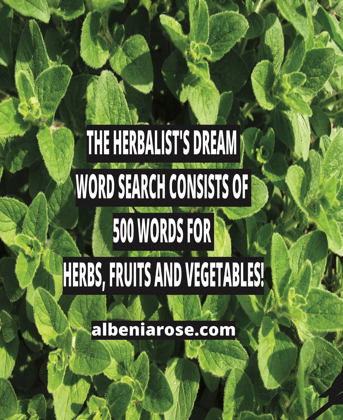 Relaxing Word Search, Gardening Word Search, The Herbalist's Dream Word Search