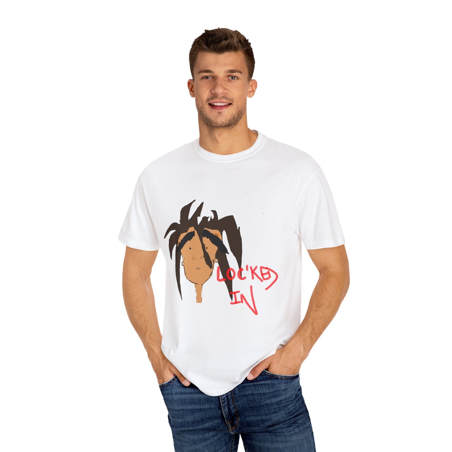 Loc’ked In Unisex Garment-Dyed T-Shirt - Trendy Streetwear for Creative Minds