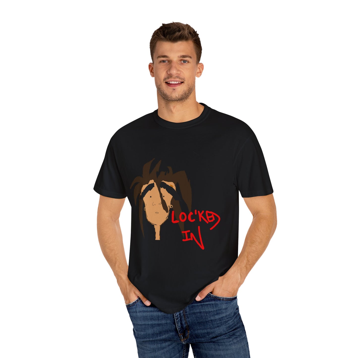Loc’ked In Unisex Garment-Dyed T-Shirt - Trendy Streetwear for Creative Minds