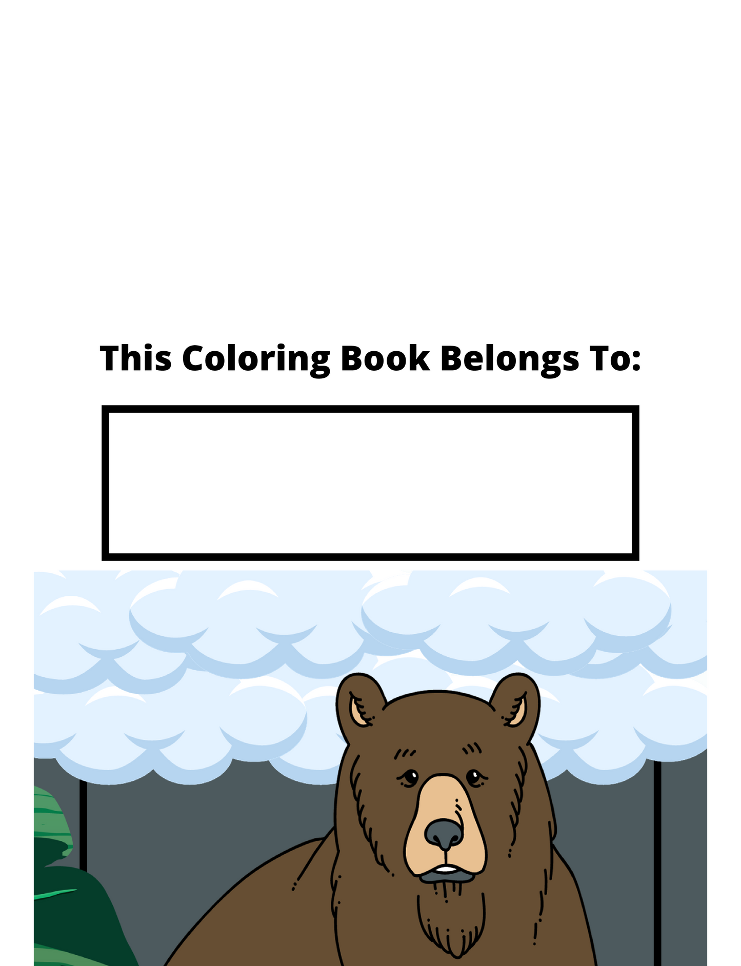 Fun Kids Coloring Book | Jumbo Wild Animals Coloring Book for Kids | adhd coloring book kids | instant download | works on all smart tablets